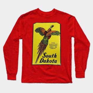 South Dakota 1960s Travel Window Decal Long Sleeve T-Shirt